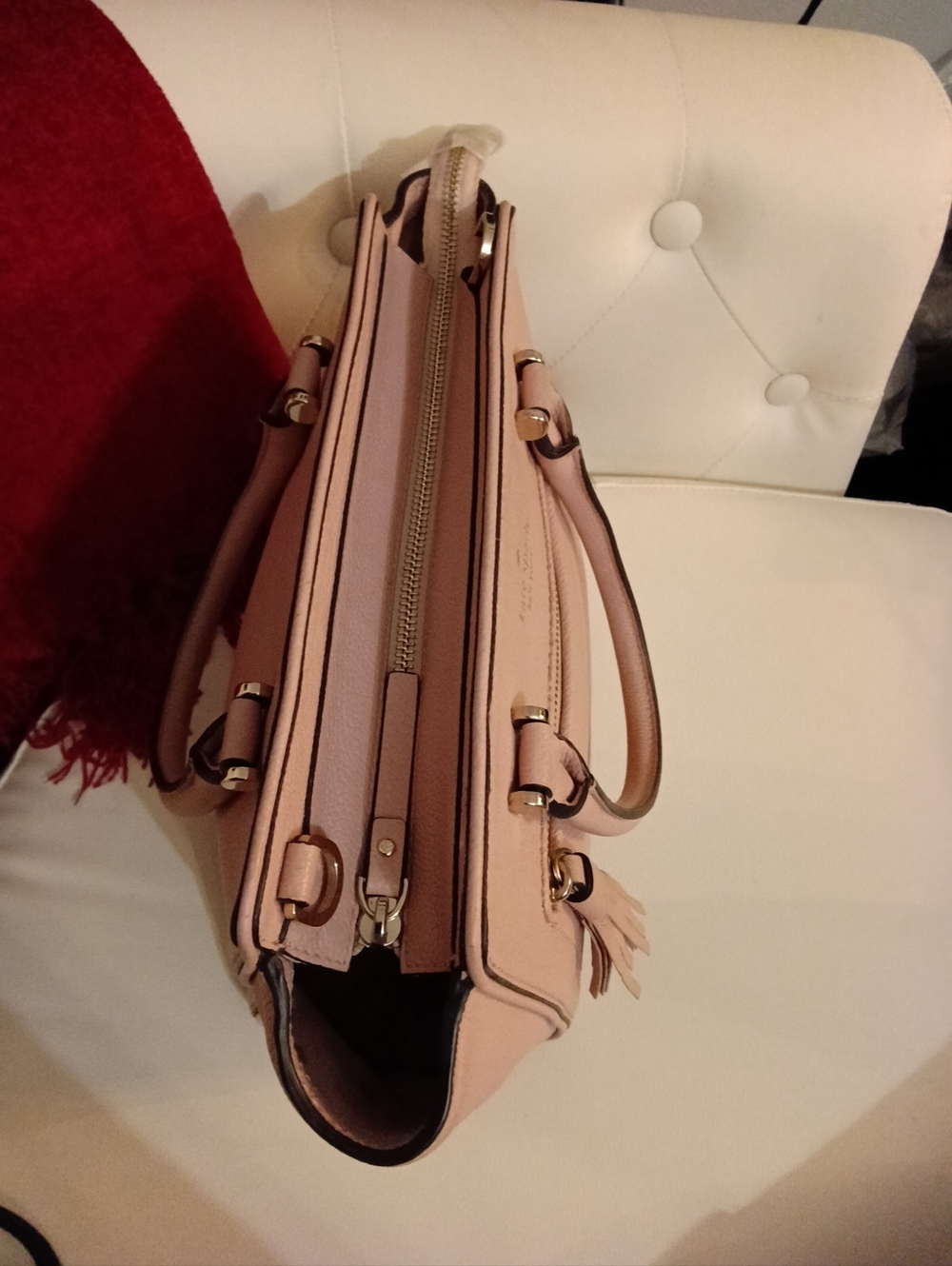 kate spade Chester Street Allyn Pebble leather satchel with tassel - Picture 5 of 9